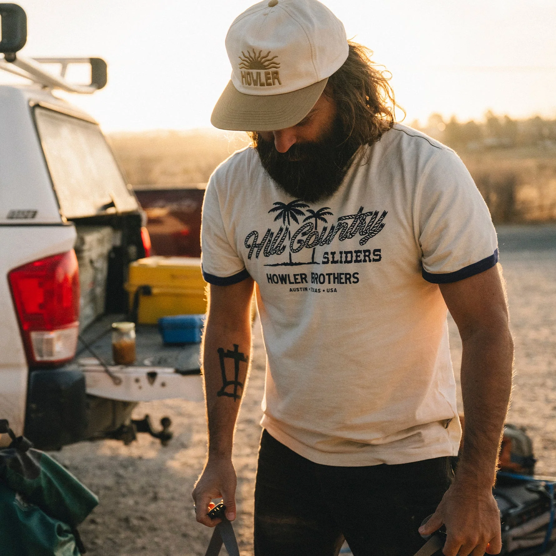 Howler Brothers El Sol Unstructured Snapback Hat Sale - Image 4